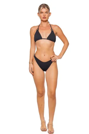 Eva Black Triangle Bikini Set