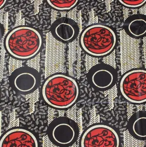 Fabric Bolt - Circle Mahogany - 12 Yards