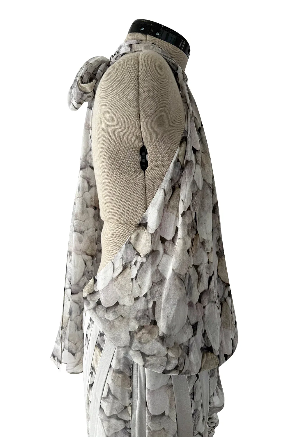 Fall 2008 Ungaro by Esteban Cortazar Printed Chiffon Backless Halter Dress