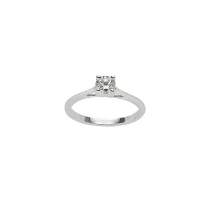 Fink's Exclusive 14K White Gold Solitaire Diamond Cathedral Engagement Ring