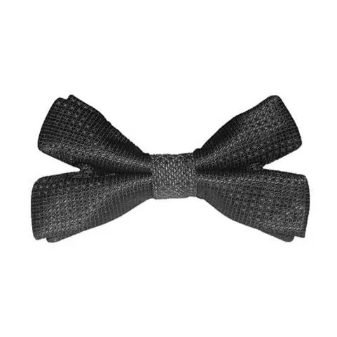 Formal Men Noir Double V-Cut Bow Tie
