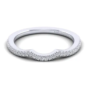 Gabriel & Co. "Sonya" Curved Diamond Wedding Band