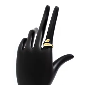 Geometric Irregular Curved Open Ring