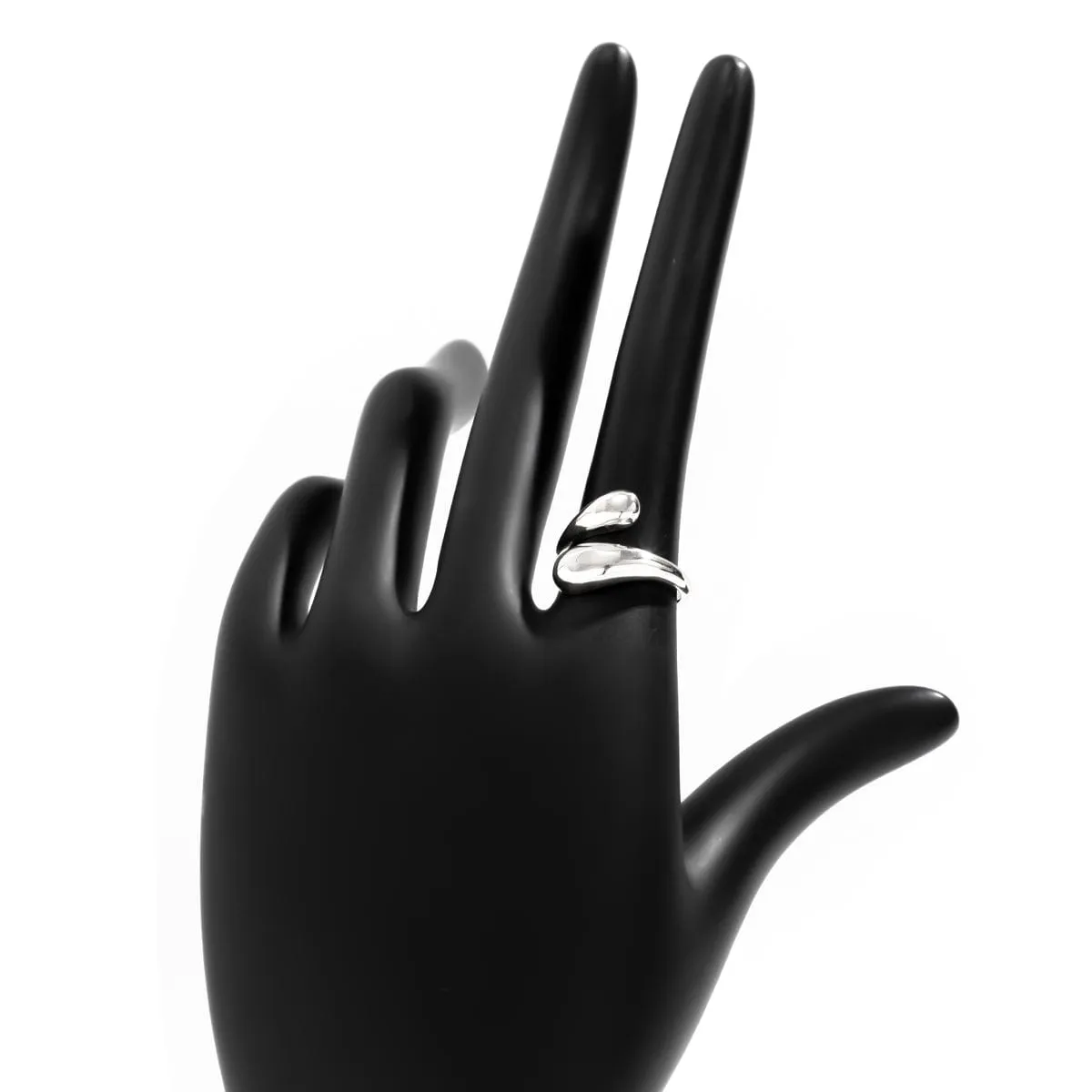 Geometric Irregular Curved Open Ring