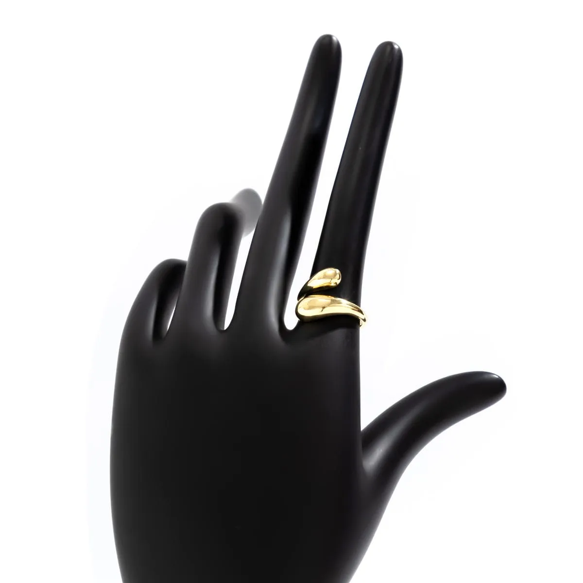Geometric Irregular Curved Open Ring