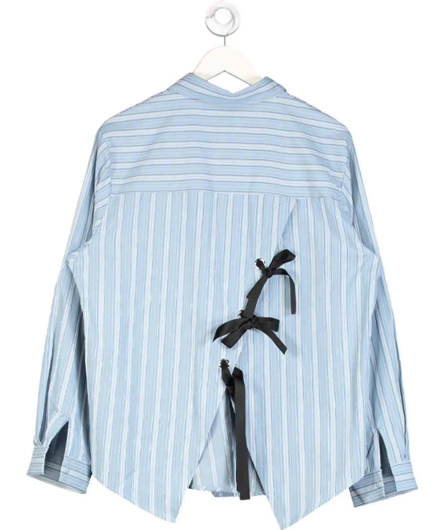 Ghospell Blue Beck Striped Shirt UK M