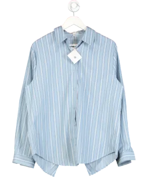 Ghospell Blue Beck Striped Shirt UK M