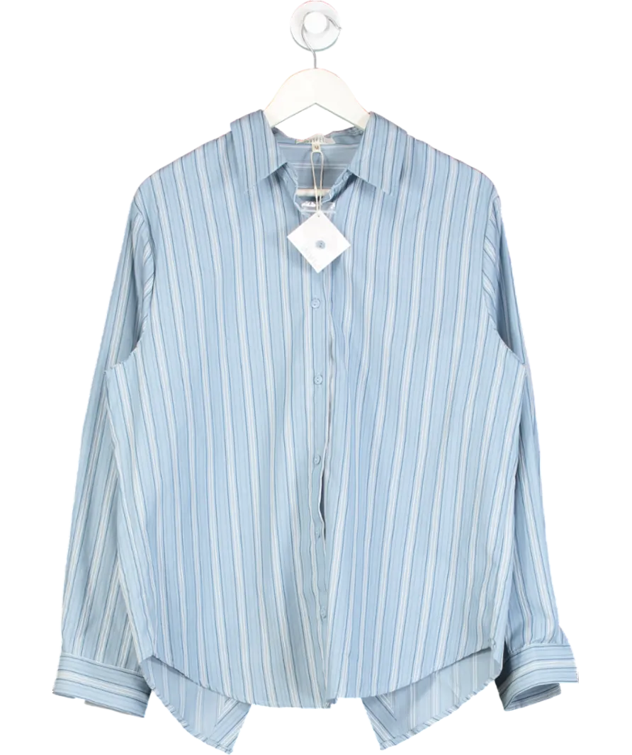 Ghospell Blue Beck Striped Shirt UK M