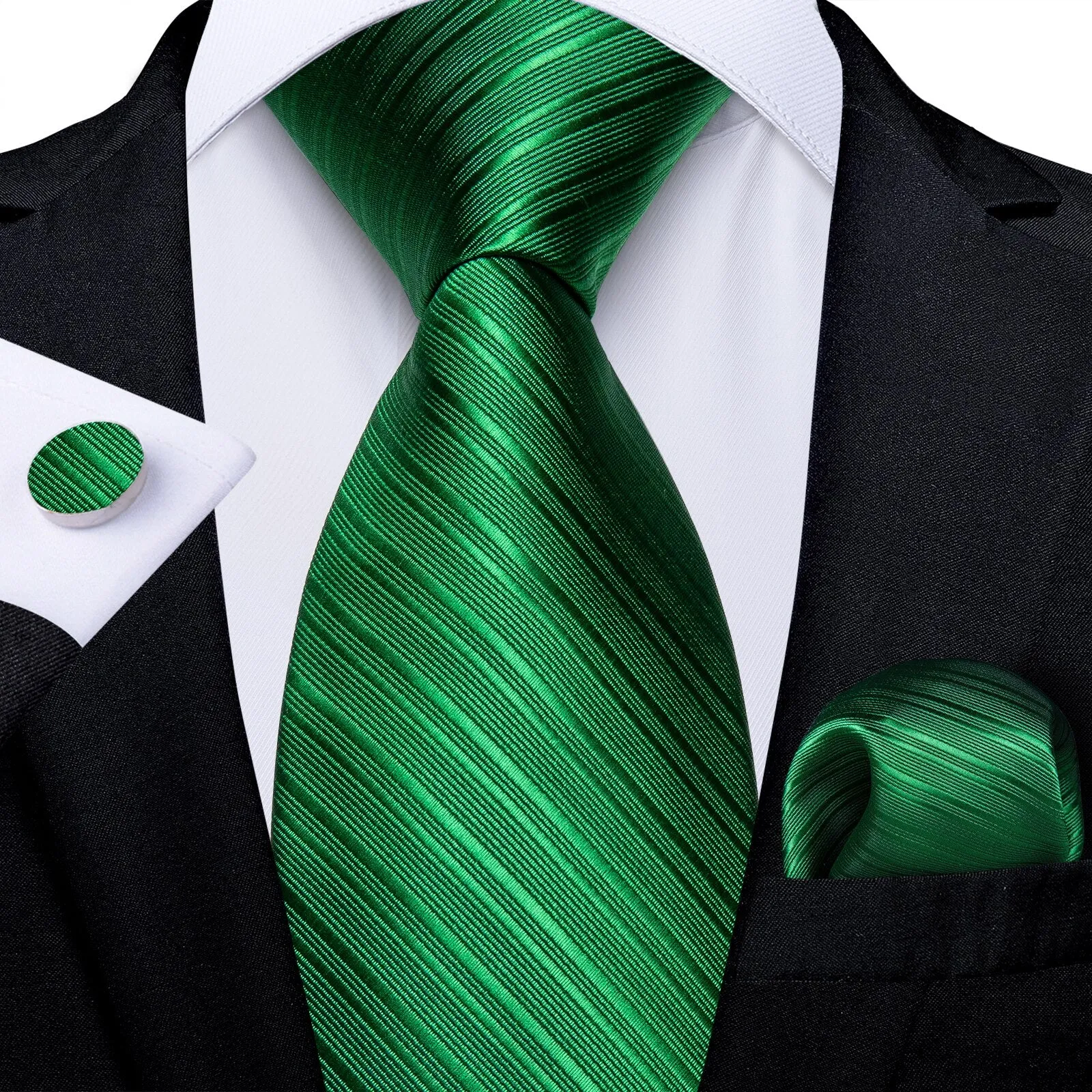 Gift Men Tie Teal Green Paisley Novelty Design Silk Wedding Tie for Men Handky cufflink Tie Set DiBanGu Party Business Fashion
