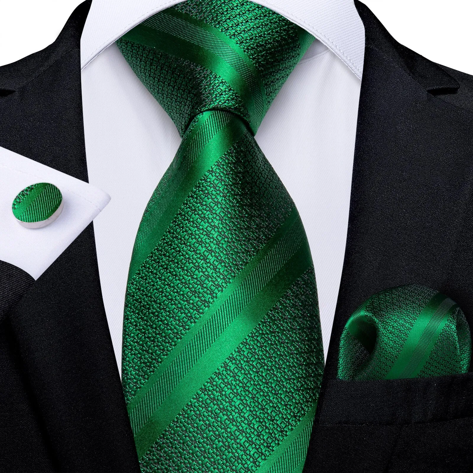 Gift Men Tie Teal Green Paisley Novelty Design Silk Wedding Tie for Men Handky cufflink Tie Set DiBanGu Party Business Fashion