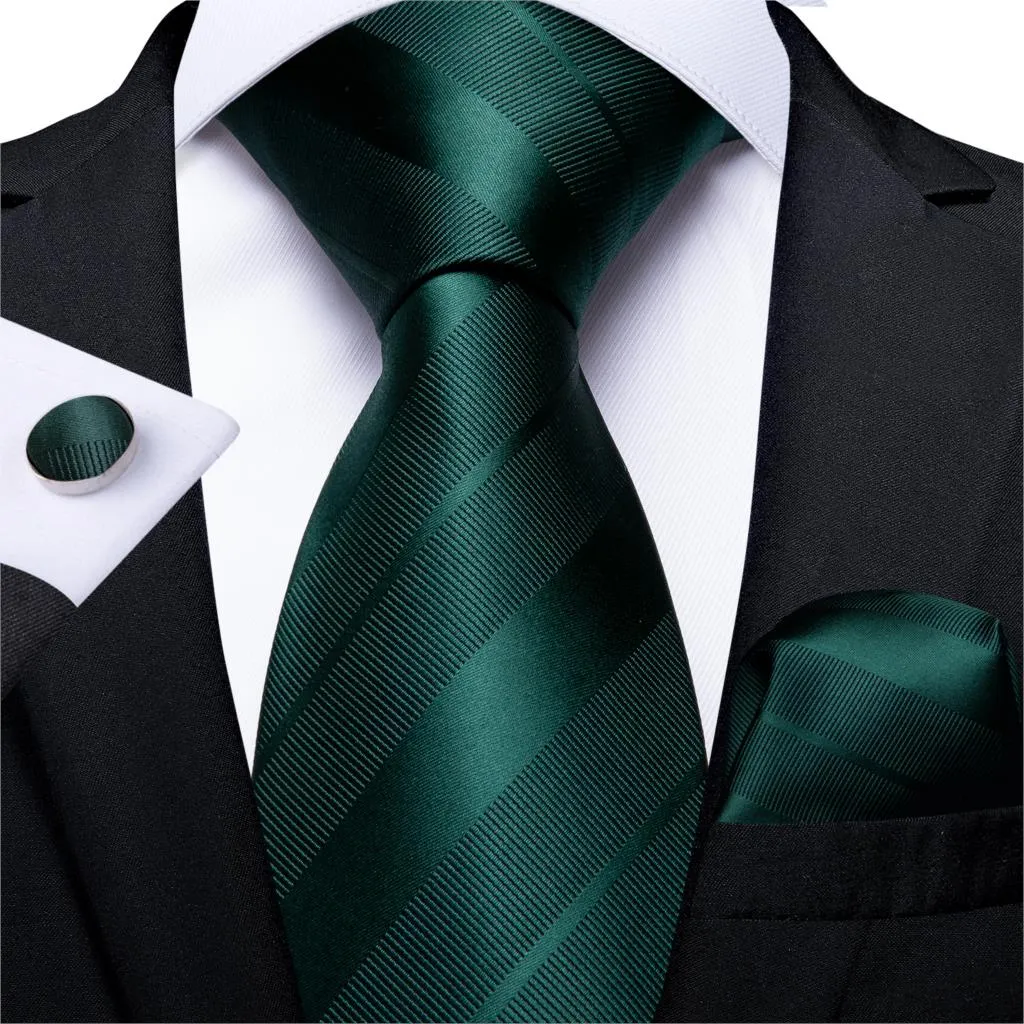 Gift Men Tie Teal Green Paisley Novelty Design Silk Wedding Tie for Men Handky cufflink Tie Set DiBanGu Party Business Fashion