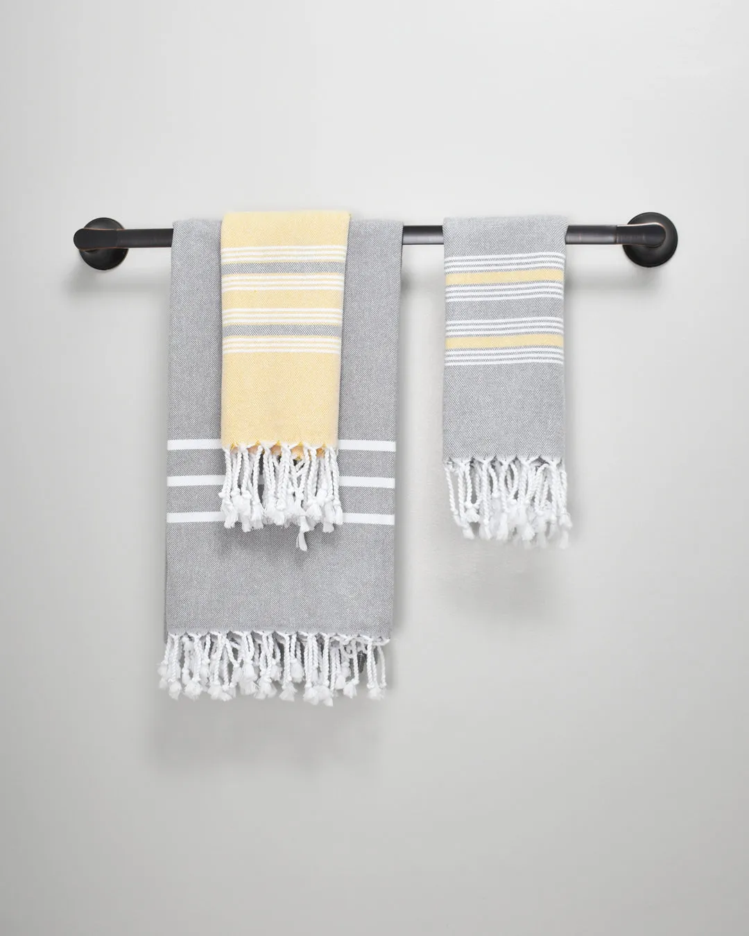 Grey Hand Towel – Dara Collection