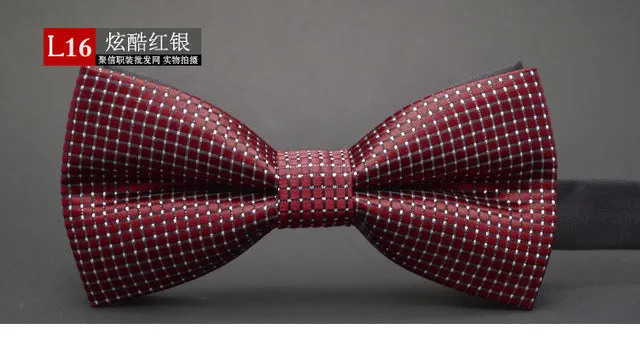 GUSLESON NEW Dot Bow Tie Wedding Bowtie Noeud Papillon Boys & Girls Polyester Silk Pajaritas Cravat Bowties Female Male Neckwear