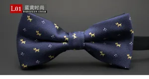 GUSLESON NEW Dot Bow Tie Wedding Bowtie Noeud Papillon Boys & Girls Polyester Silk Pajaritas Cravat Bowties Female Male Neckwear