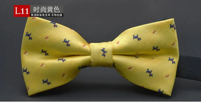 GUSLESON NEW Dot Bow Tie Wedding Bowtie Noeud Papillon Boys & Girls Polyester Silk Pajaritas Cravat Bowties Female Male Neckwear