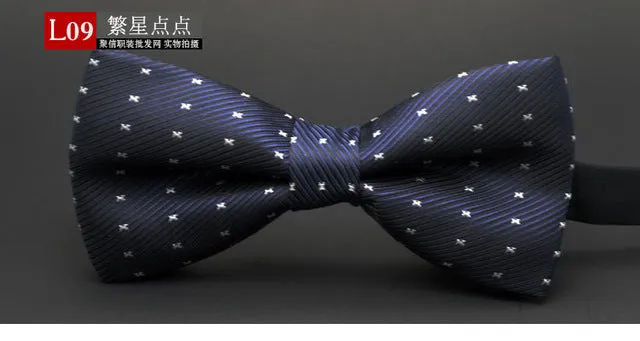 GUSLESON NEW Dot Bow Tie Wedding Bowtie Noeud Papillon Boys & Girls Polyester Silk Pajaritas Cravat Bowties Female Male Neckwear