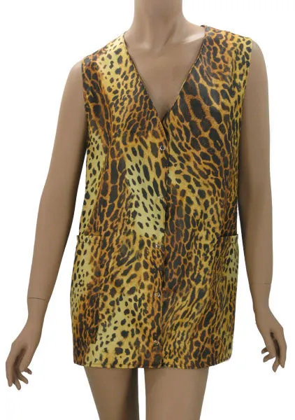 Hair Salon Vest Cheetah