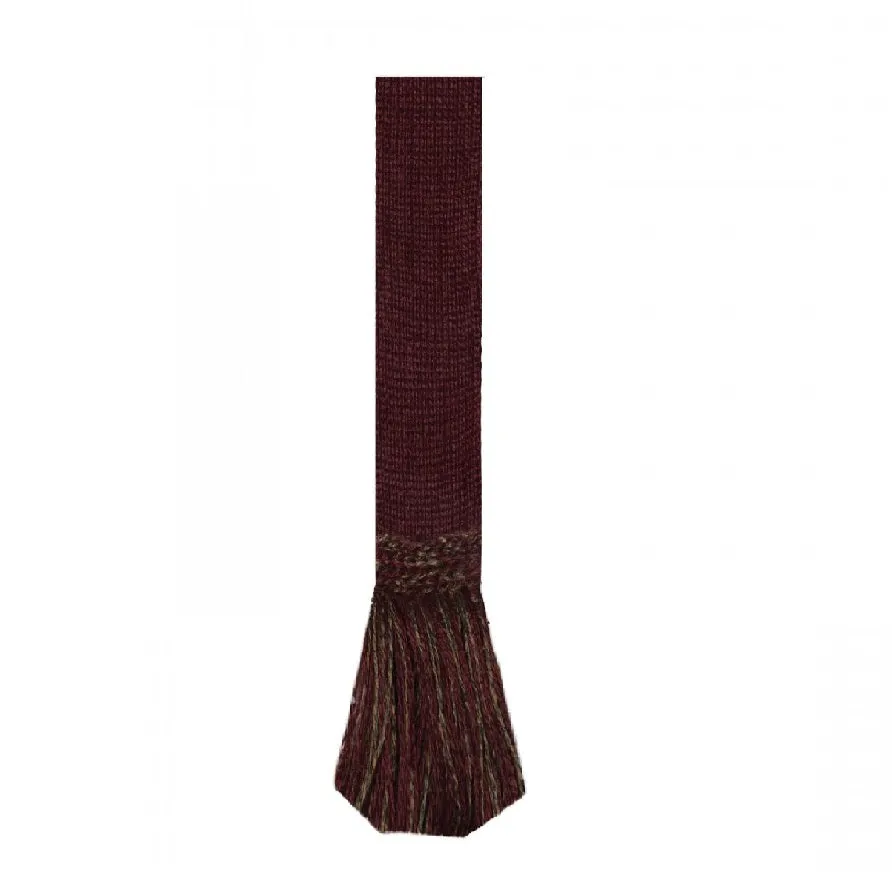 HOUSE OF CHEVIOT Classic Garter Ties - Burgundy & Bracken