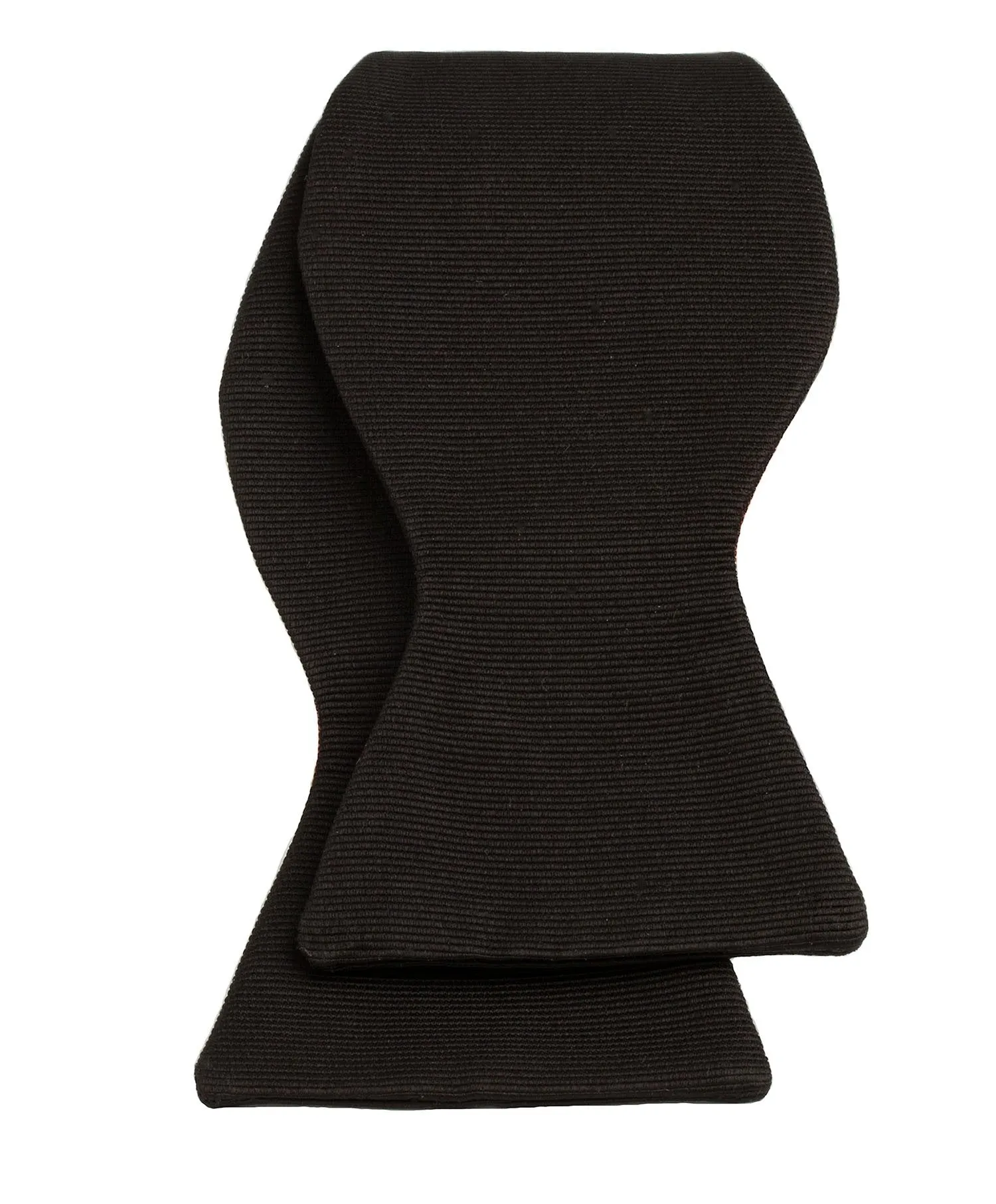 HT110001 | Black Faille Self-tie Bow Tie
