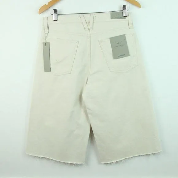 Hudson 27 Freya Low Rise Skater Short Jorts Minimal Casual Cream Coconut Girl