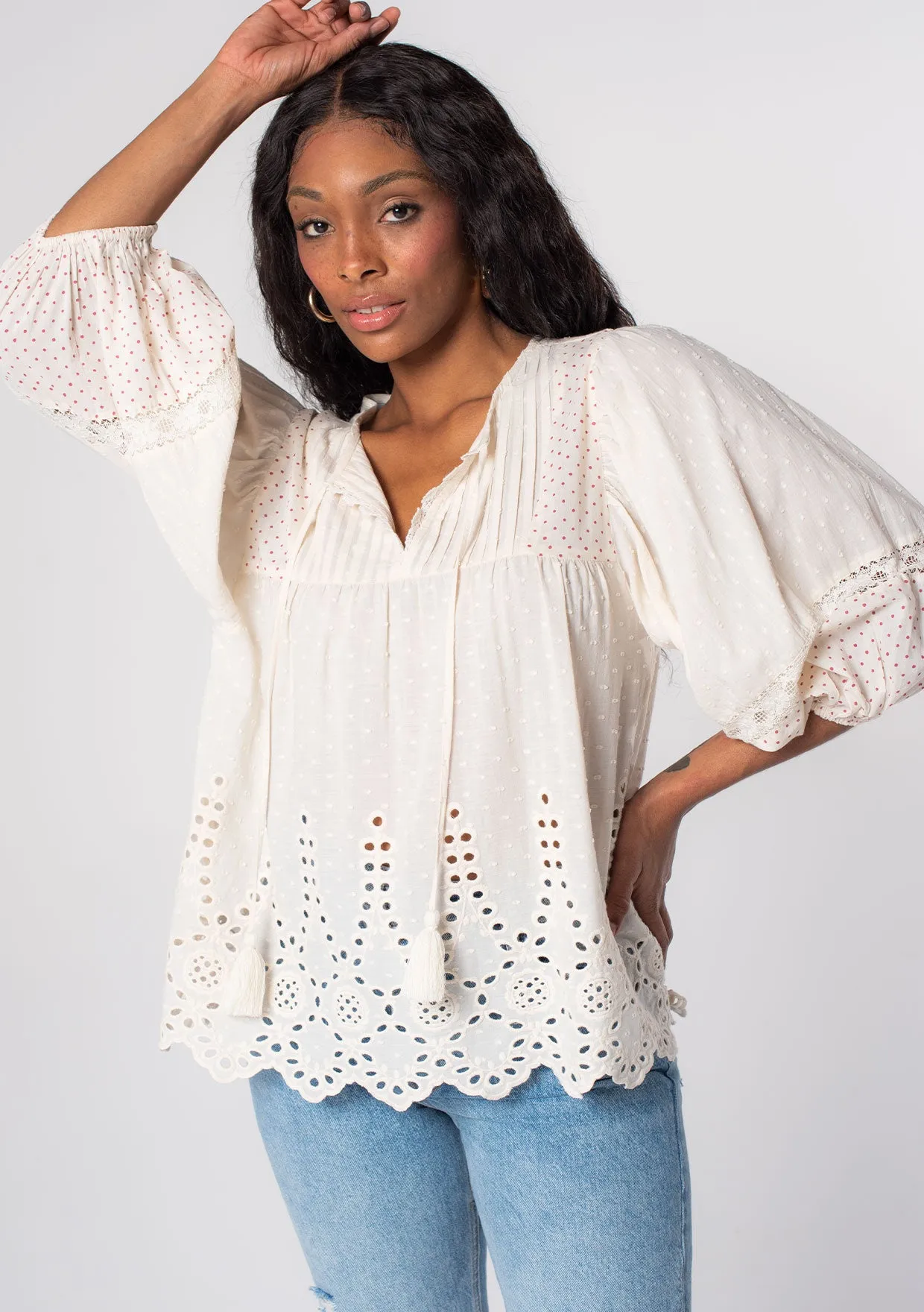 I Choose You Embroidered Top