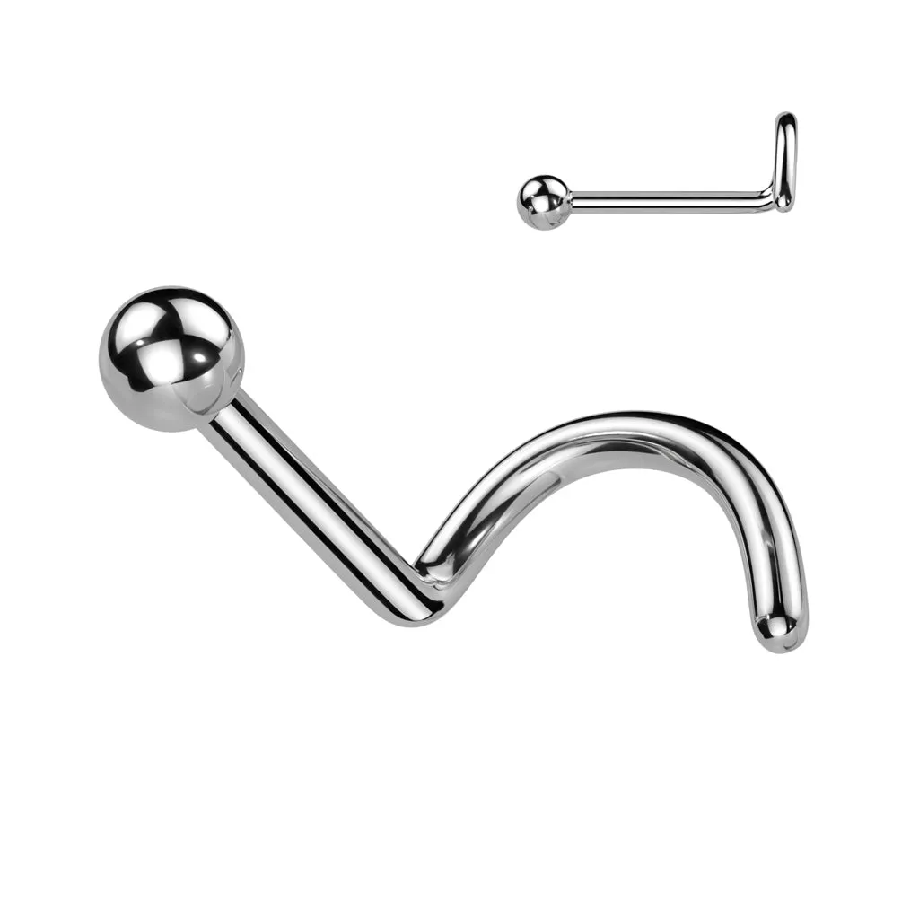 Implant Titanium Plain Ball Nose Screw Ring