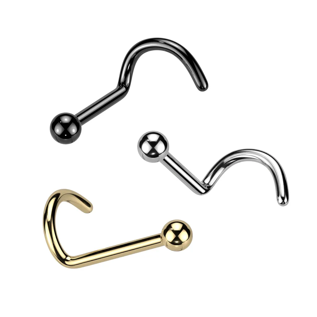 Implant Titanium Plain Ball Nose Screw Ring