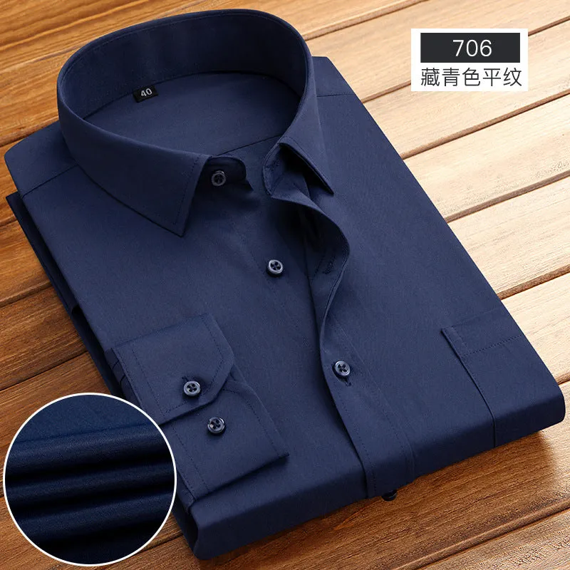 INSTOCK -New business spring and autumn men's striped shirt