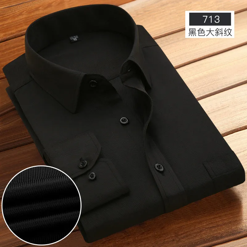INSTOCK -New business spring and autumn men's striped shirt