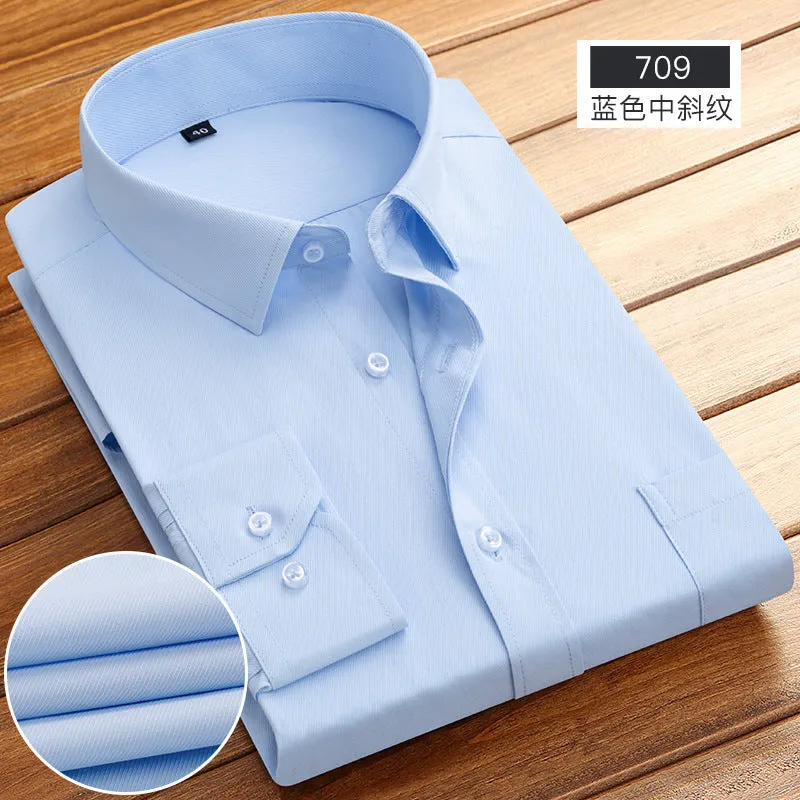 INSTOCK -New business spring and autumn men's striped shirt