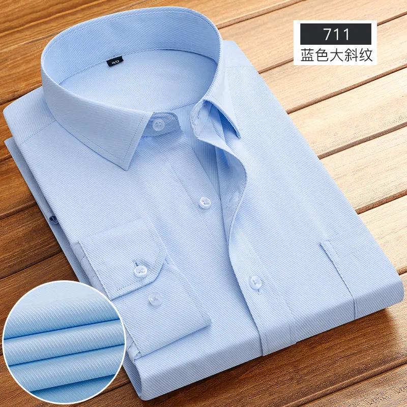 INSTOCK -New business spring and autumn men's striped shirt