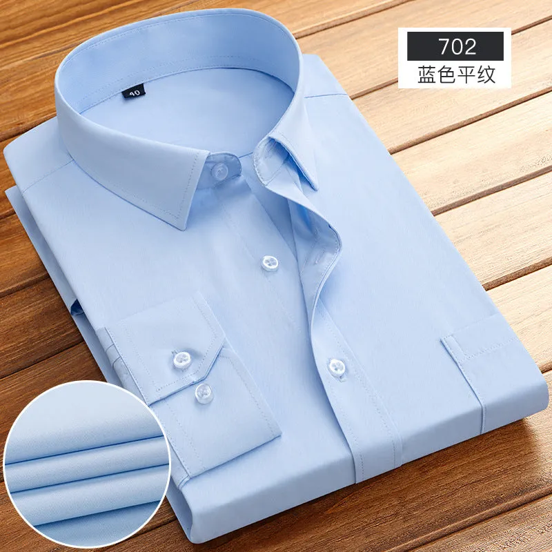 INSTOCK -New business spring and autumn men's striped shirt