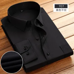 INSTOCK -New business spring and autumn men's striped shirt