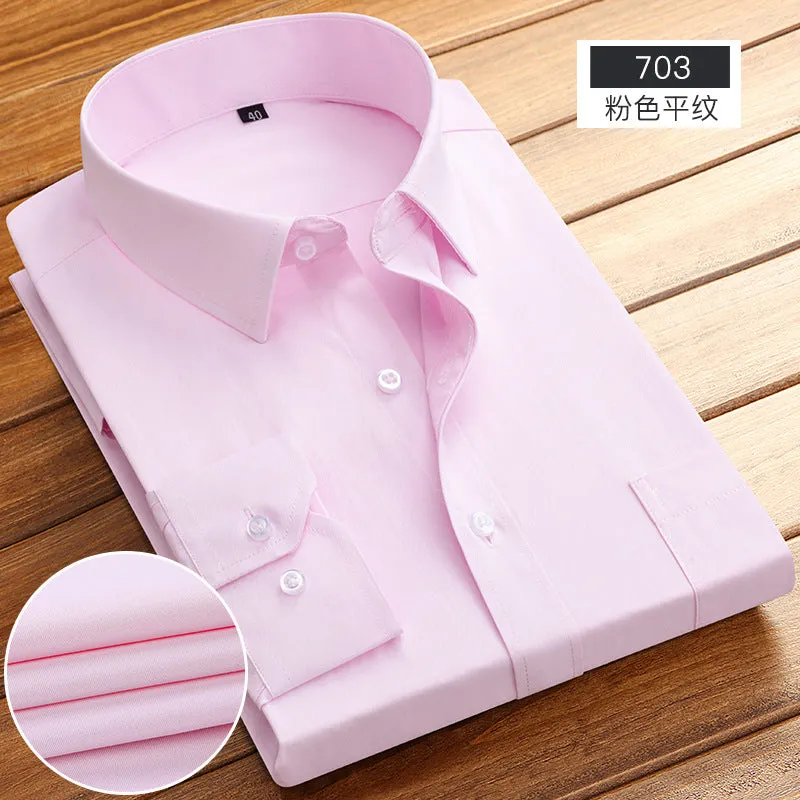 INSTOCK -New business spring and autumn men's striped shirt