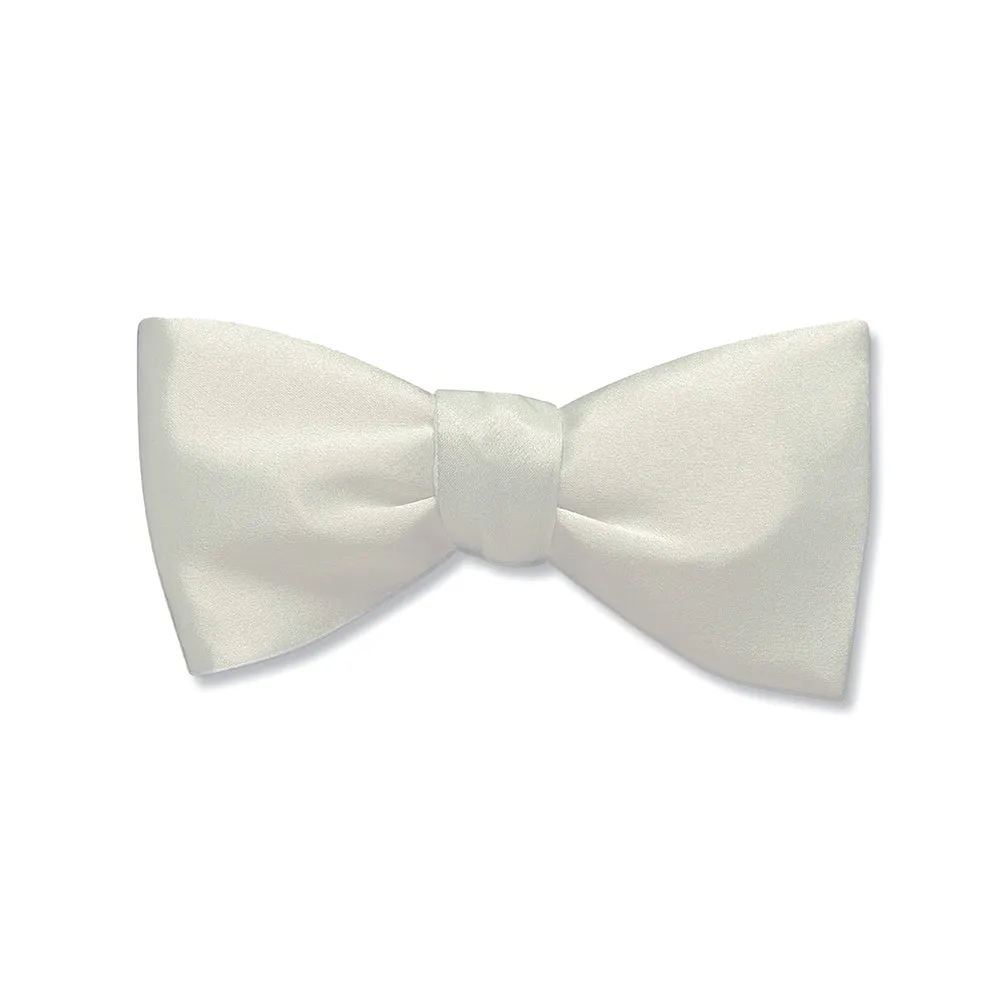 Ivory Charmeuse - Kids' Bow Ties
