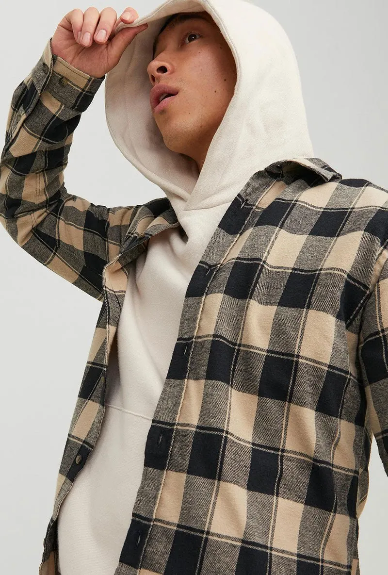 JACK AND JONES PLAIN BUFFALO LS SHIRT