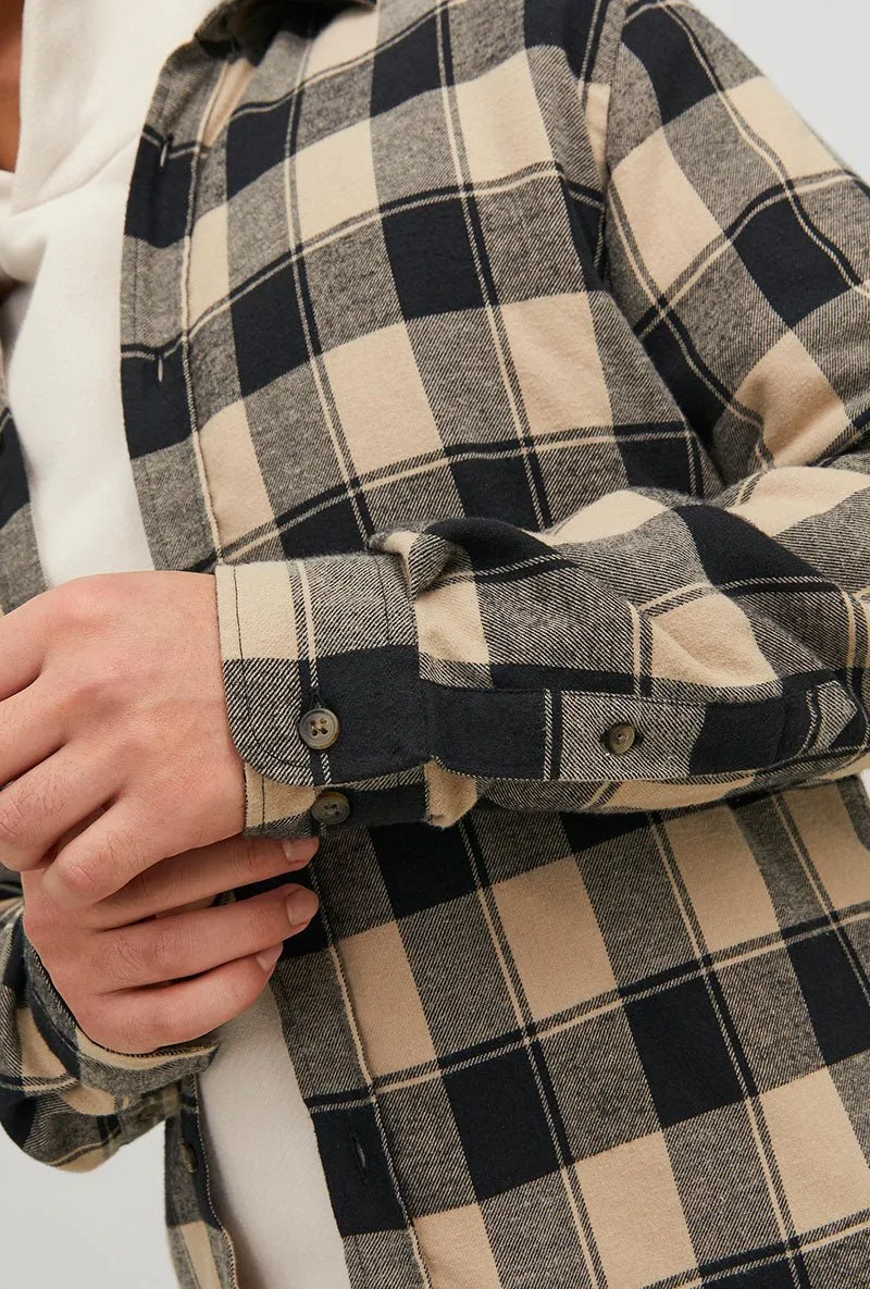 JACK AND JONES PLAIN BUFFALO LS SHIRT