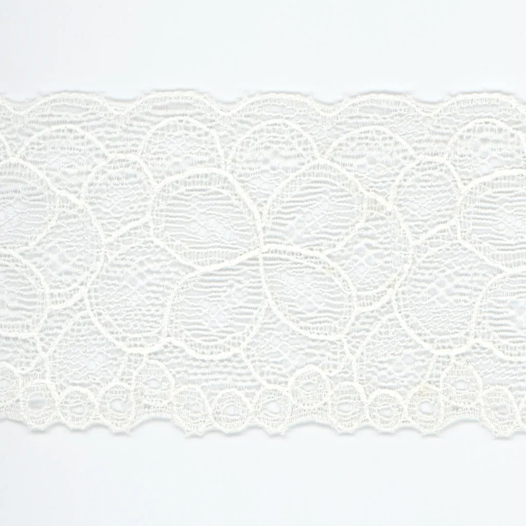 Jacquard Trimming Lace #01 White