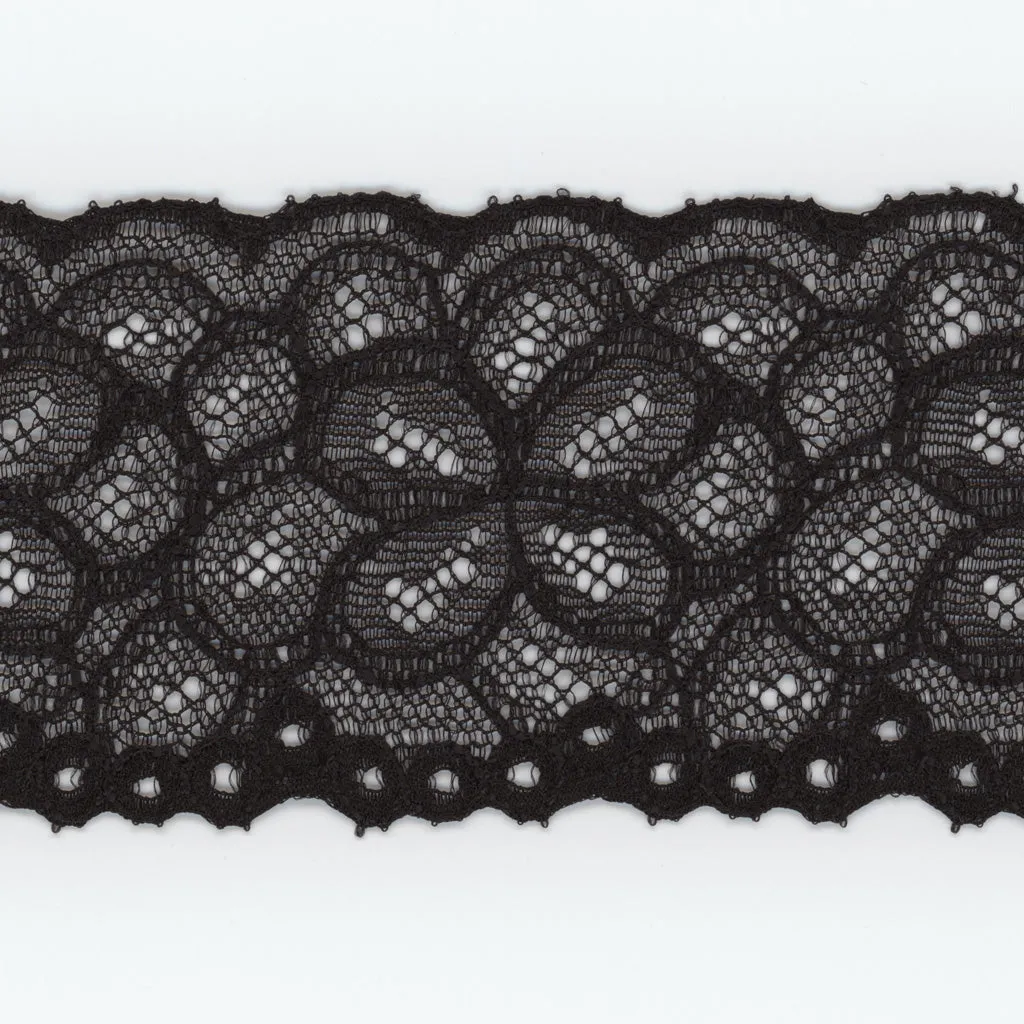Jacquard Trimming Lace #50 Black