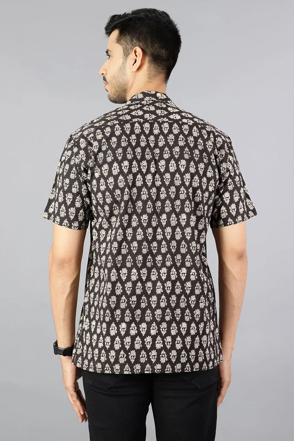 Jaipur 100% Cotton Black Shirt