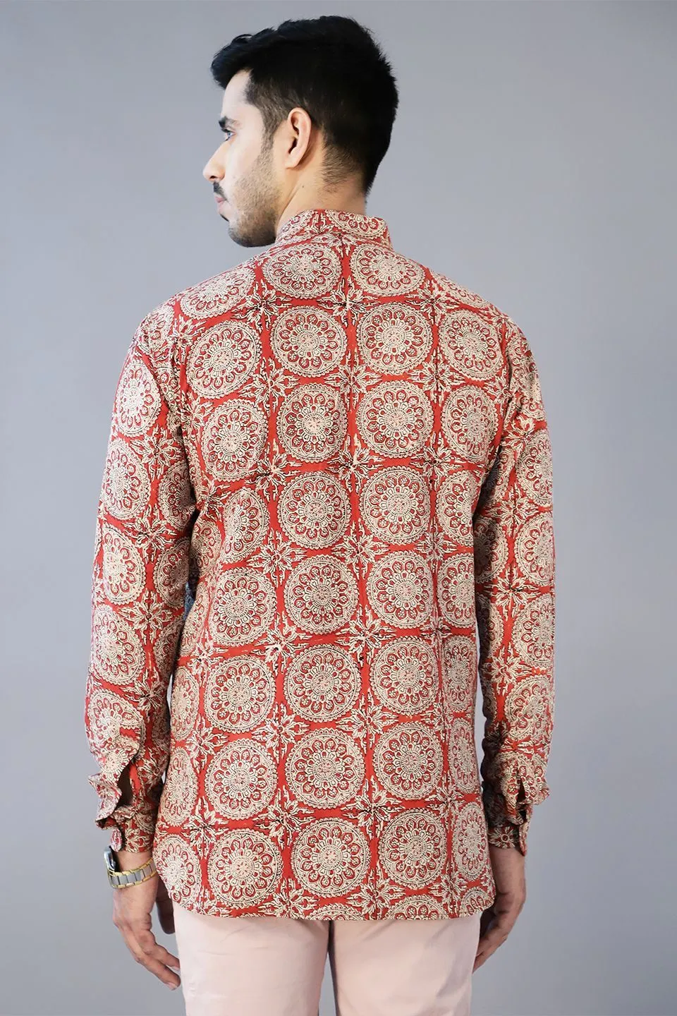 Jaipur 100% cotton Red kurta shirt