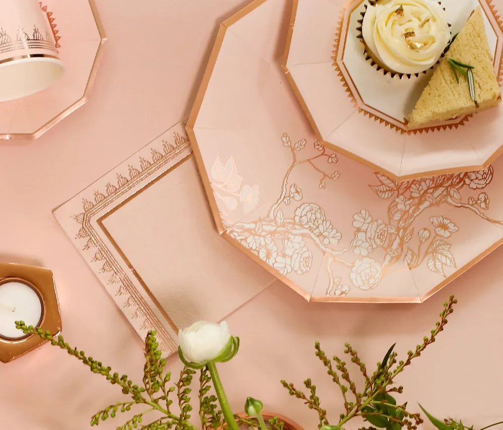 Jardin : Pale Pink Embellished Cocktail Napkins
