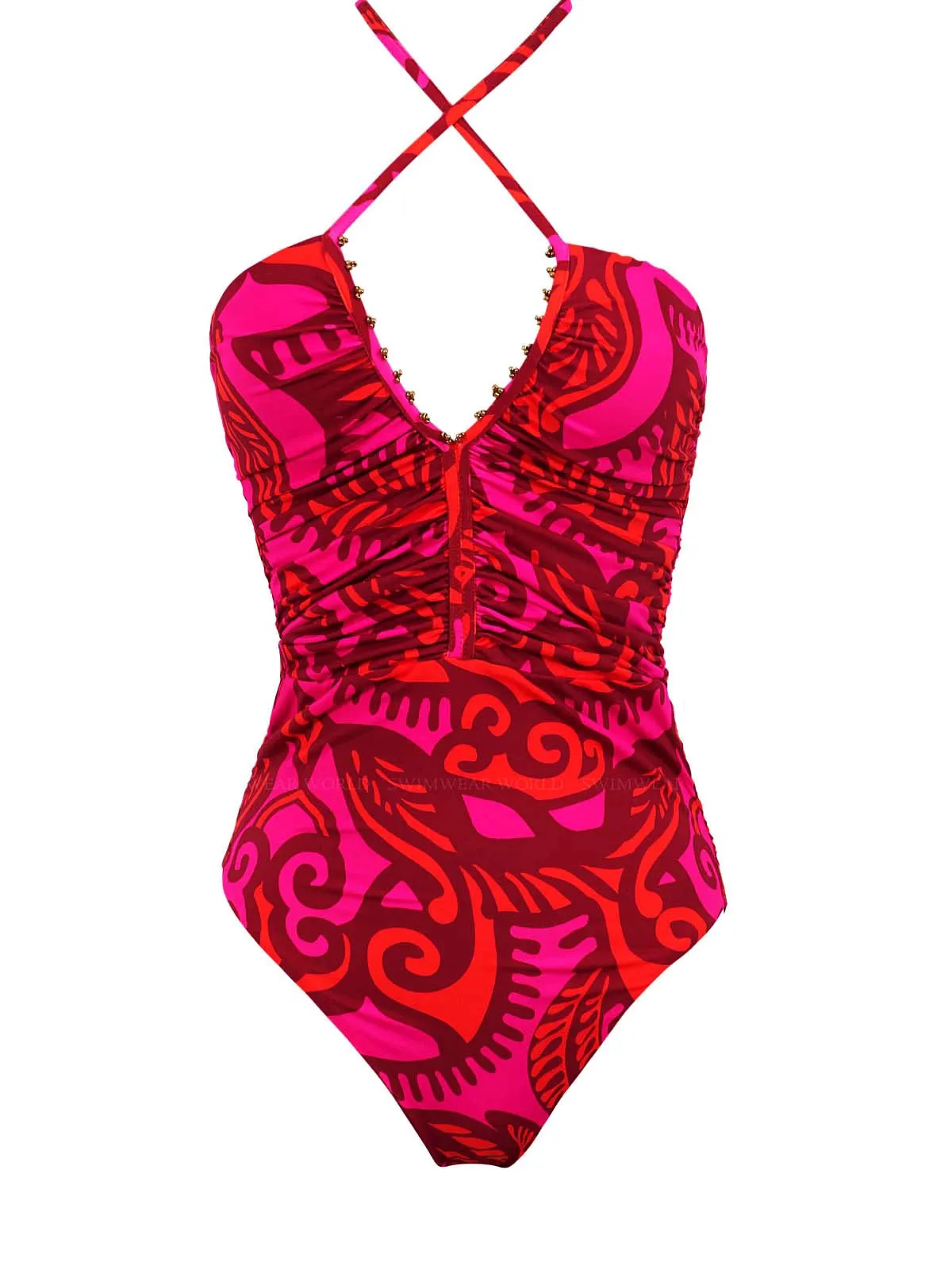 Josie Embroidered One Piece ::RET