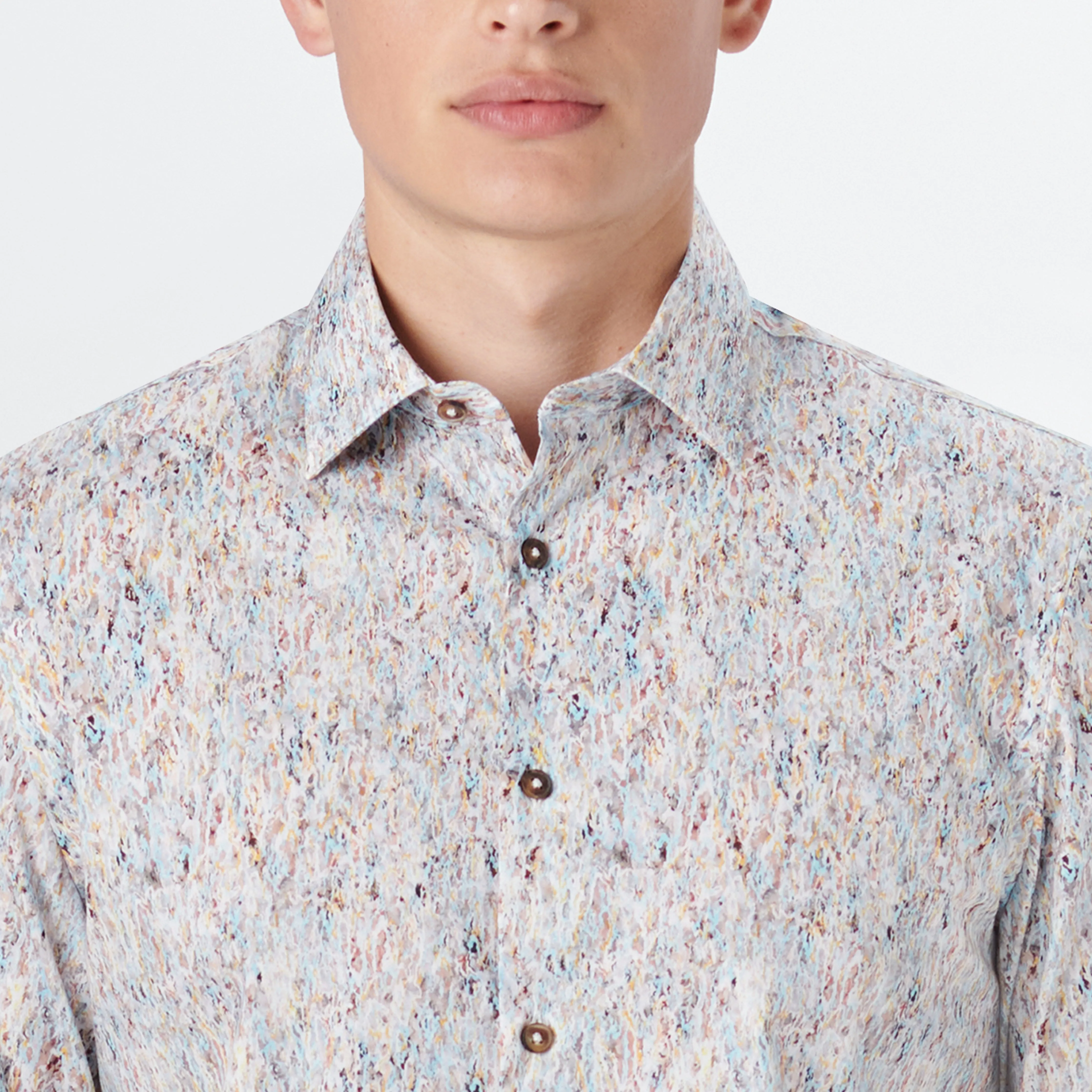 JULIAN Marble Print Shirt