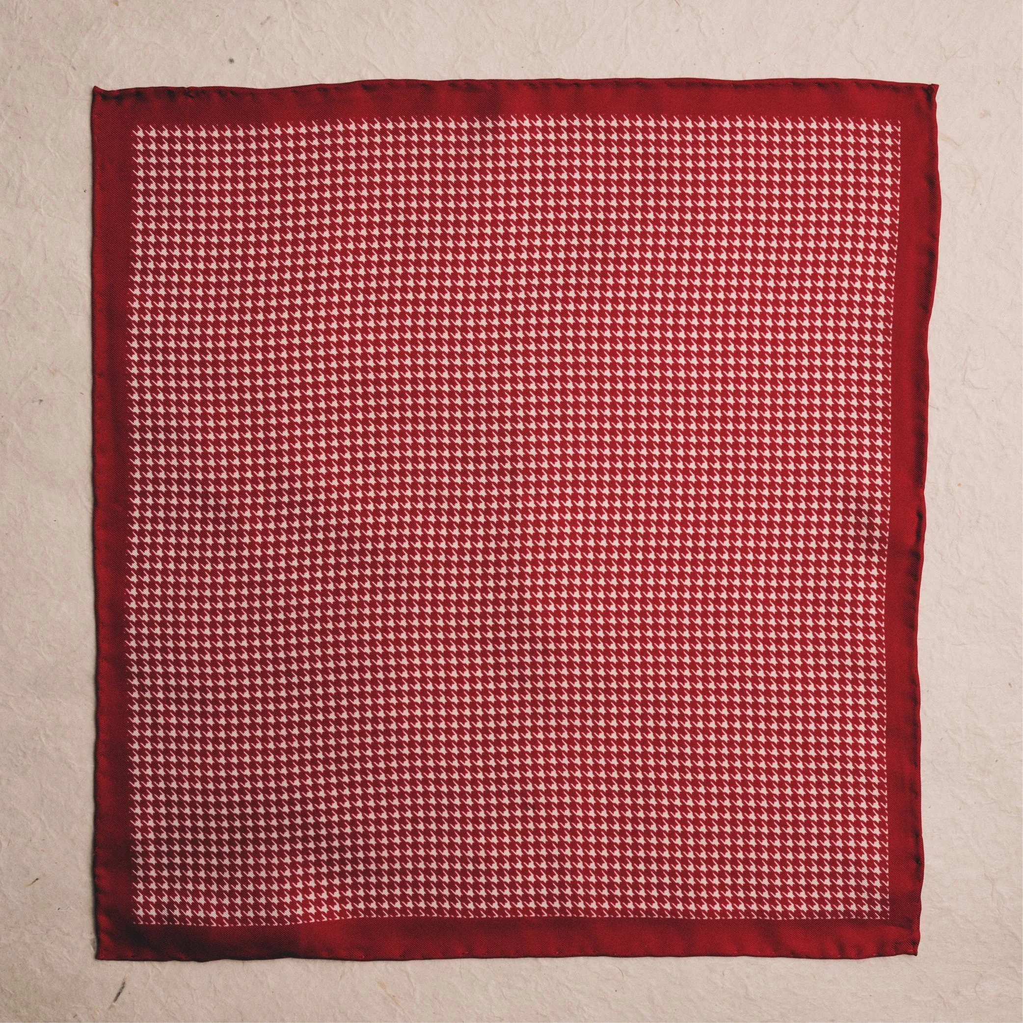 Kappa Alpha Psi Houndstooth Pocket Square (Krimson)