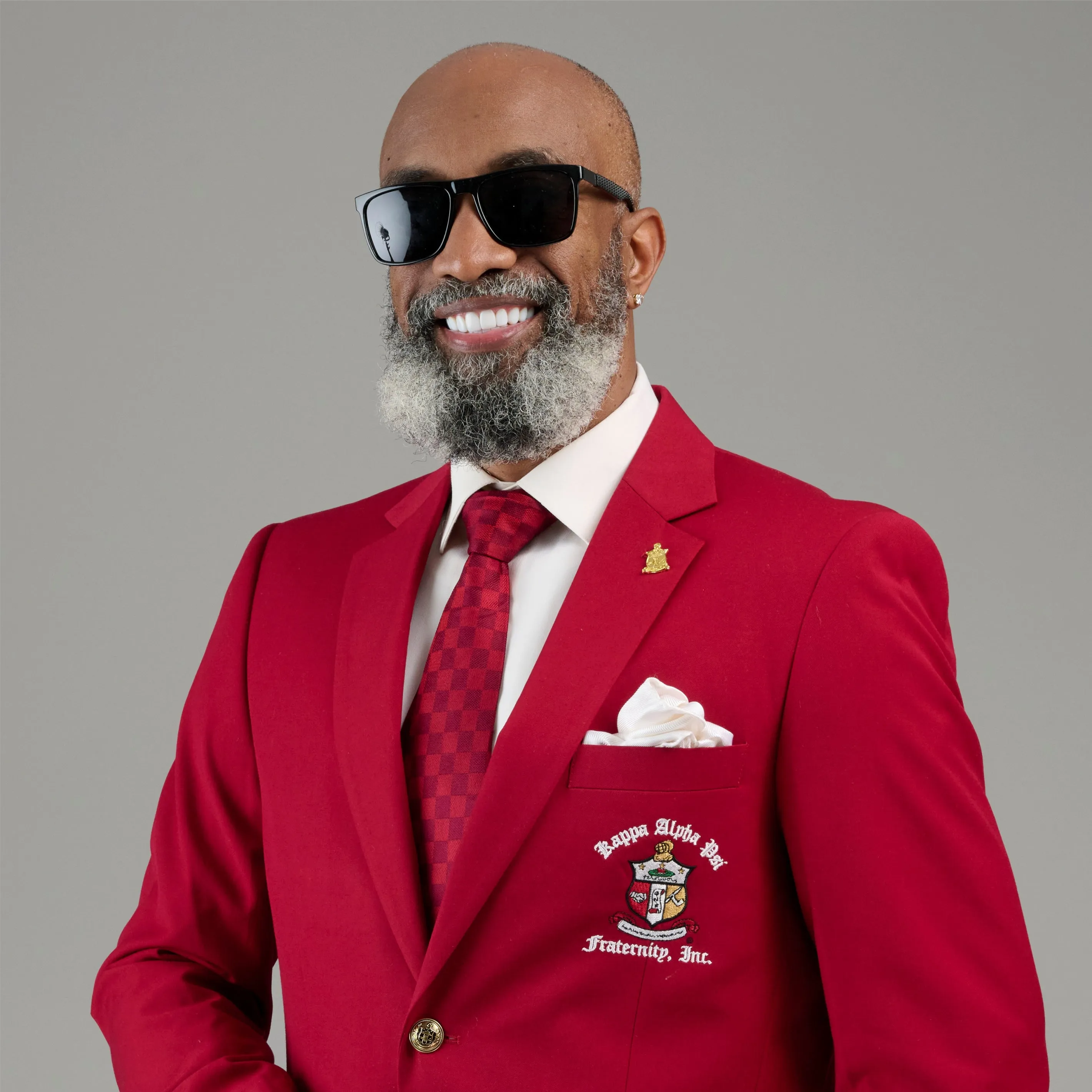 Kappa Alpha Psi Tonal Square Necktie (Krimson)
