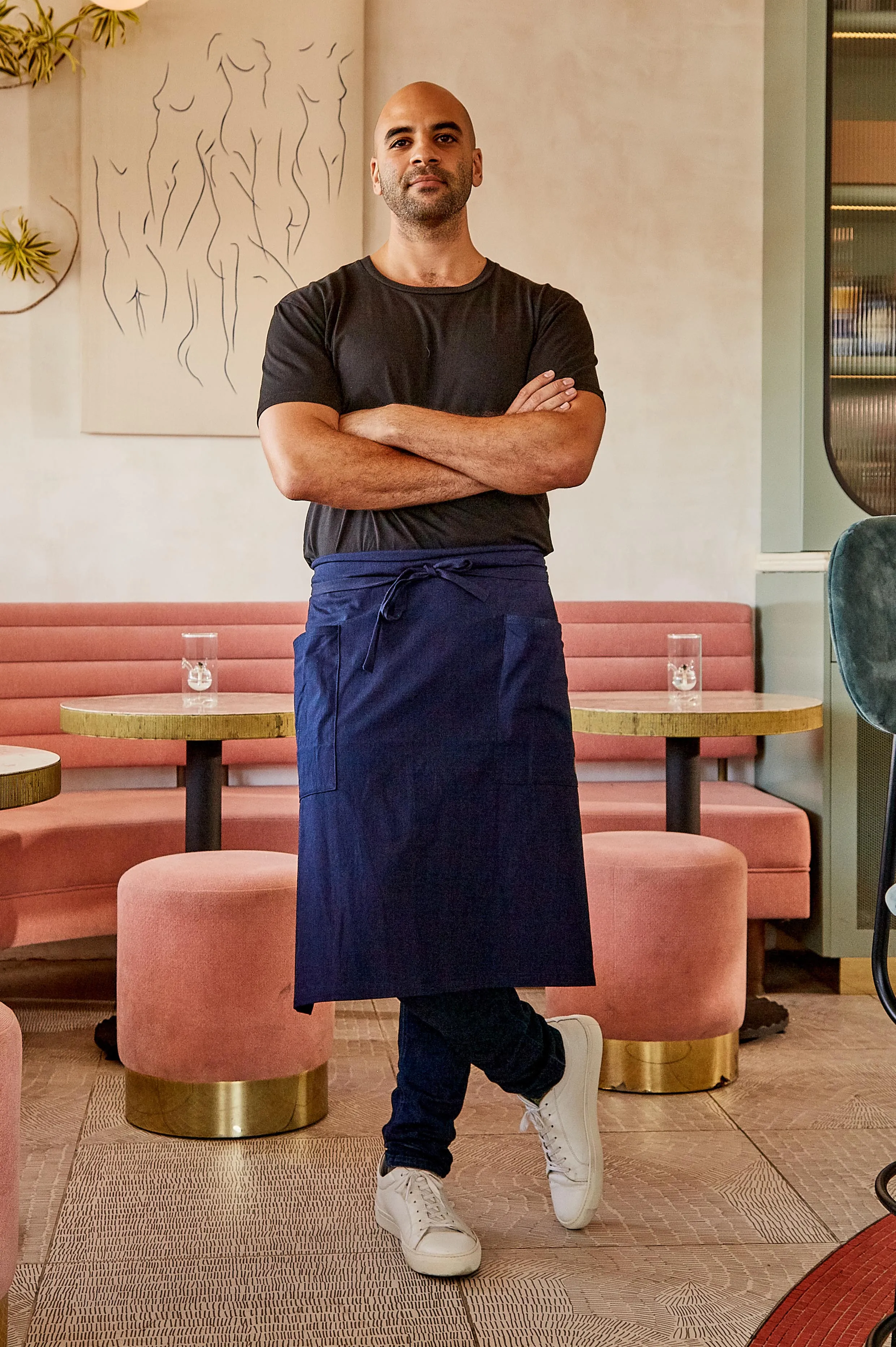 Kenwood Bistro Apron ⏤ Navy Denim