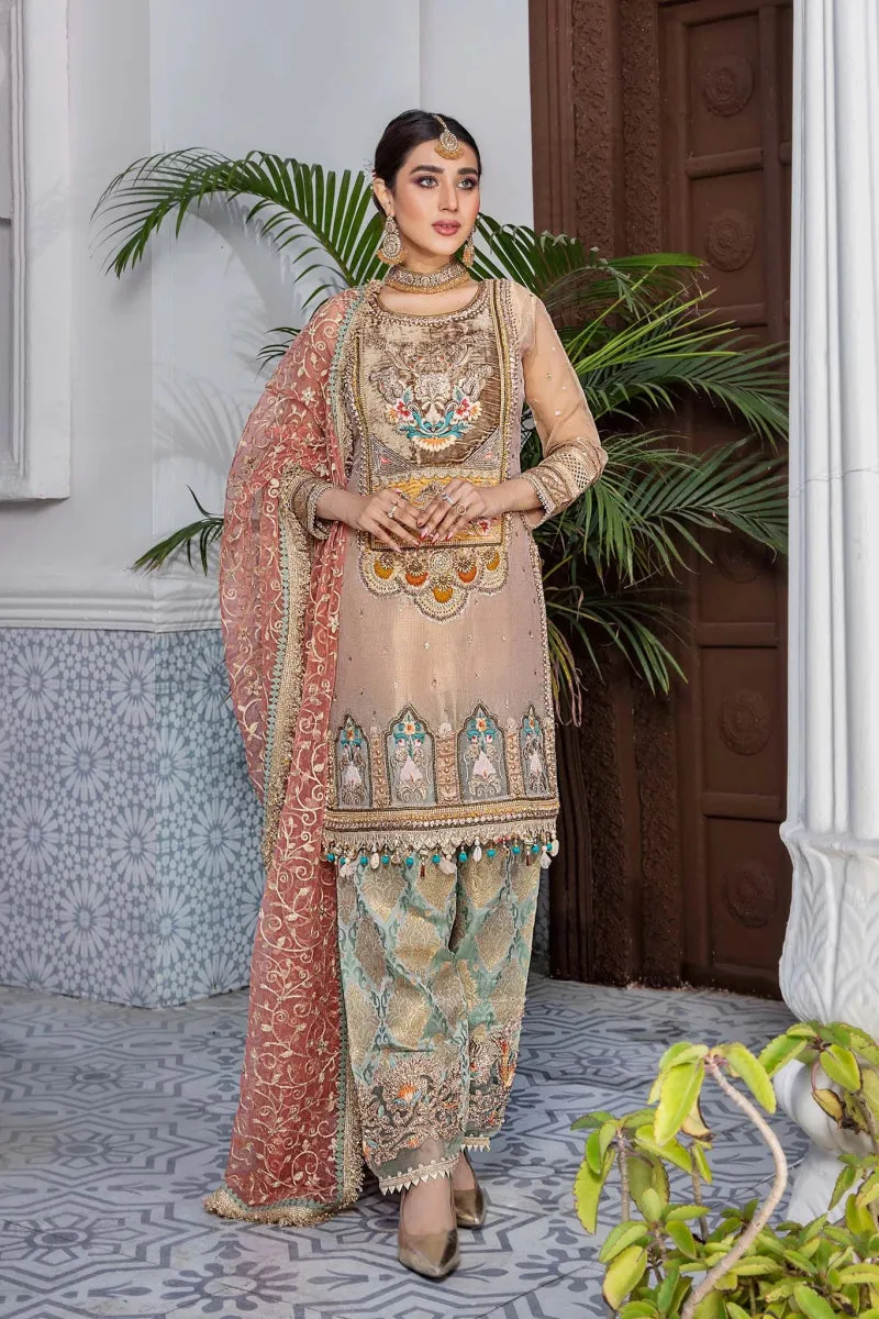 Khuda Baksh - P-212 - 3 Piece Ready to Wear Suit