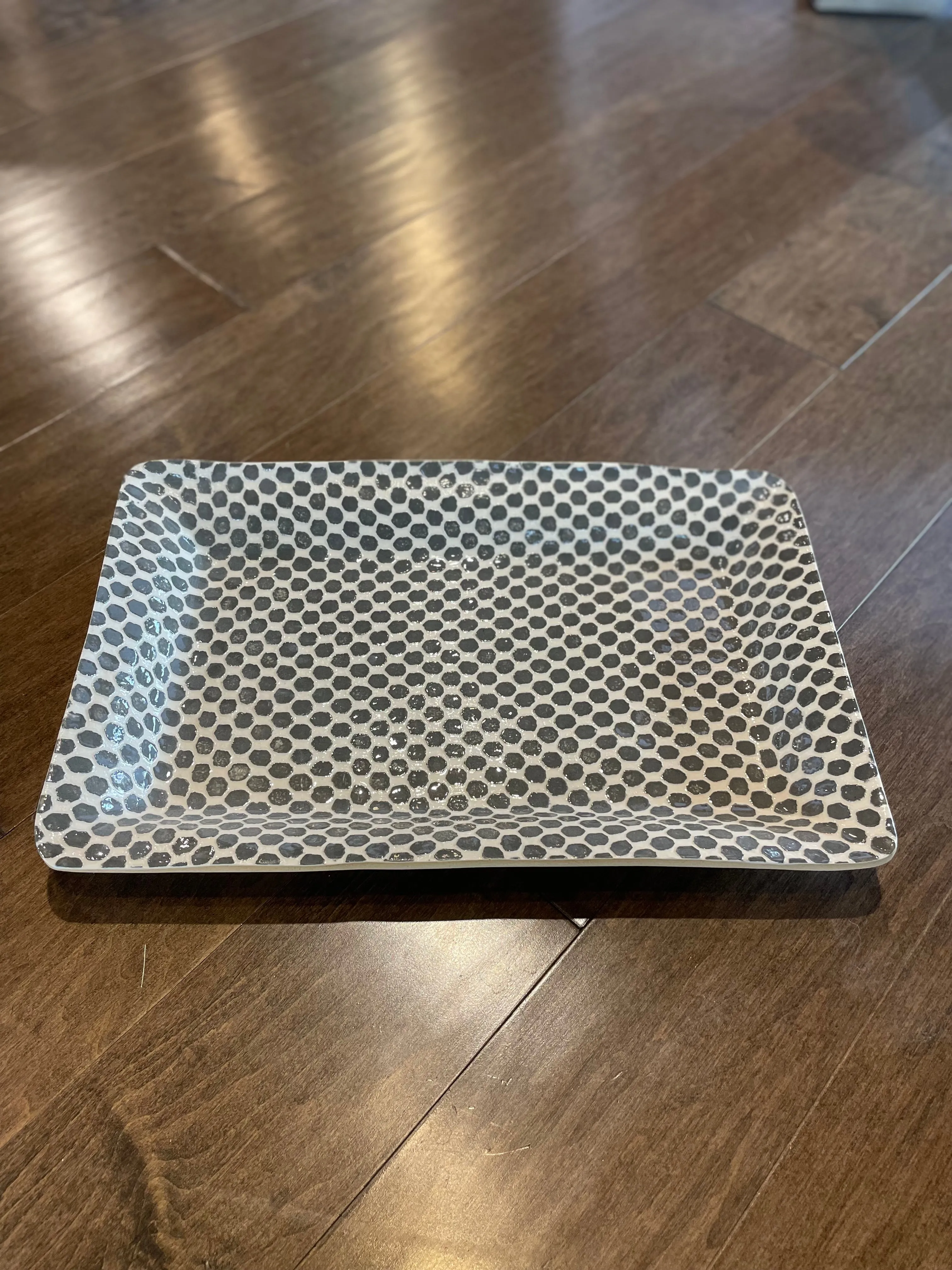 Large Party Platter Dot Charcoal