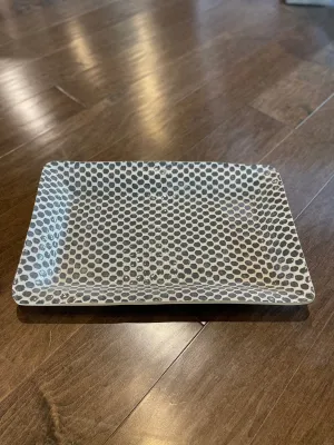 Large Party Platter Dot Charcoal